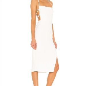 Becky Midi Dress in Cream